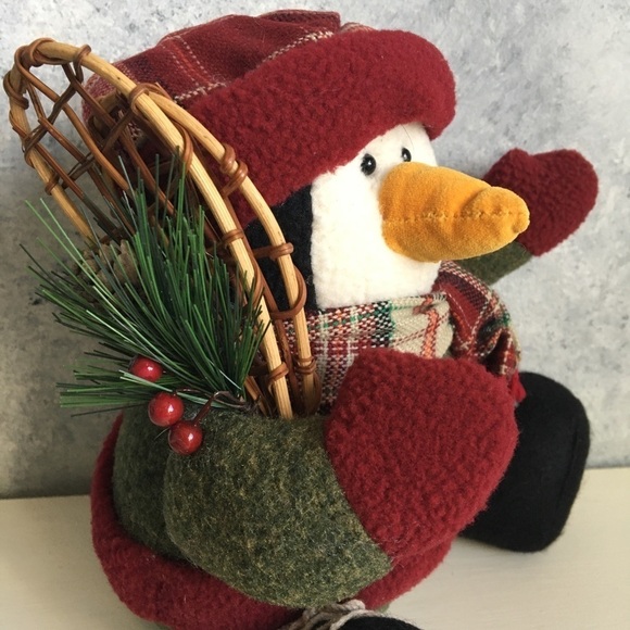 Plush Christmas Penguin With Snow Shoes - Picture 2 of 7